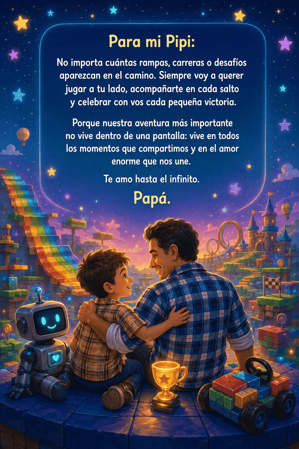 Dedicatoria de la aventura de plataformas