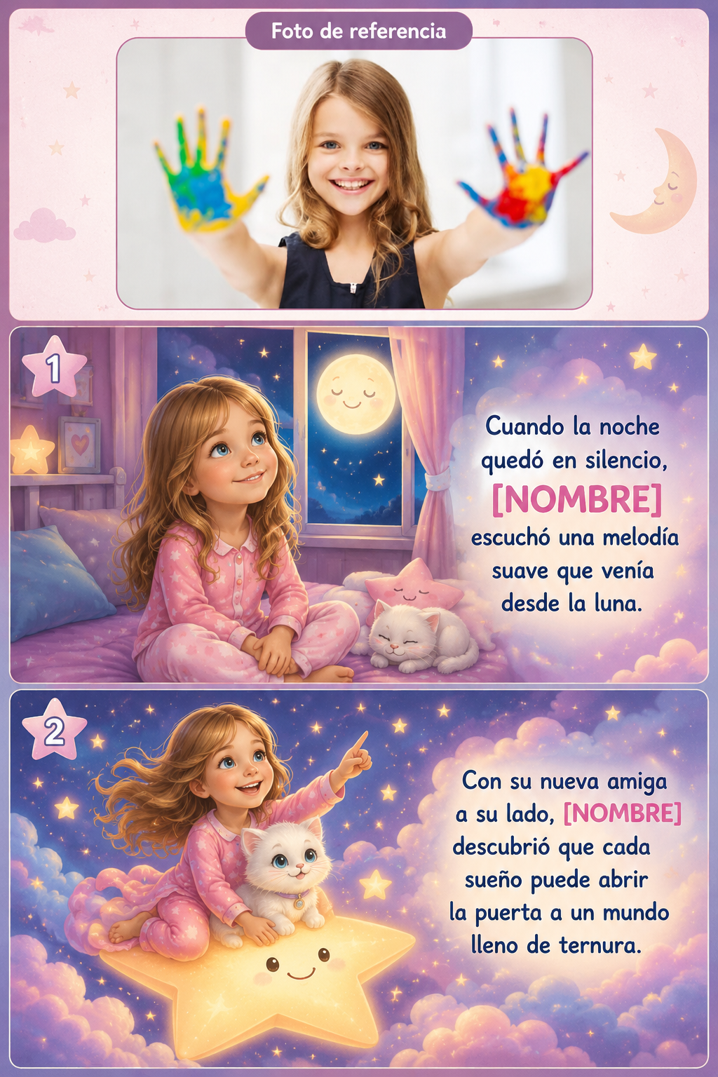 Segundo ejemplo de cuento de noche personalizado