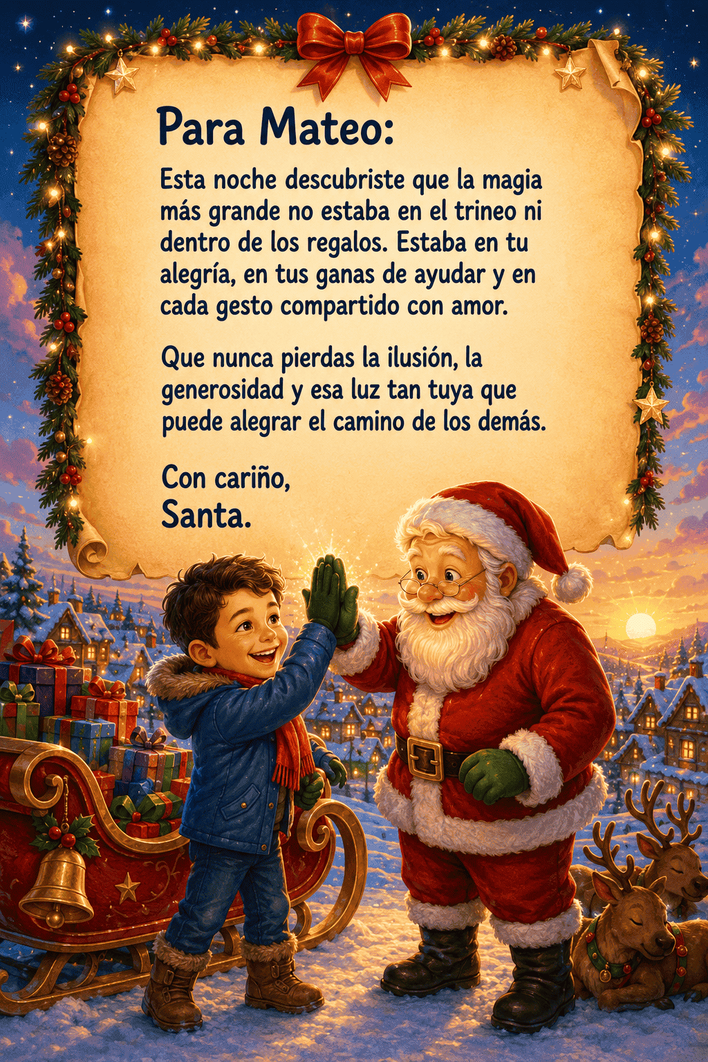 Dedicatoria de Santa para Mateo